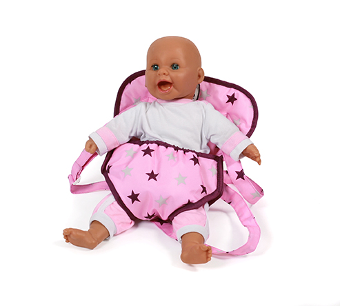 Bayer Chic 2000 Puppen-Tragegurt Pinky Balls NEU